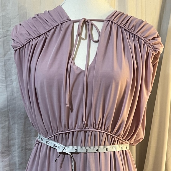 H&M Classy Summer Dreamy Purple Long Rutched Dress - Picture 9 of 11